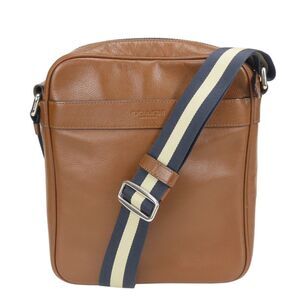 Coach Shoulder Bag F54782 Leather Brown Silver Hardware Men's COACH